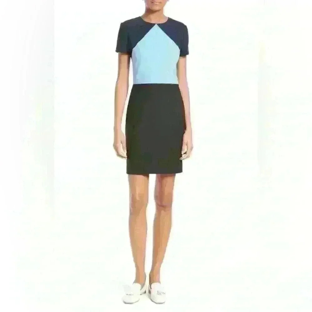 Diane Von Furstenberg Silk Dress size 6 blue